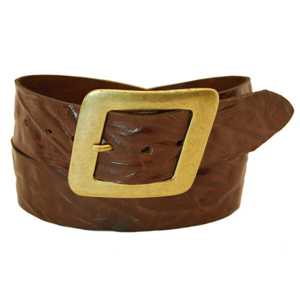 Wide leather belt for women model "Shakhim"