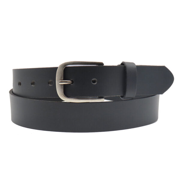 Leather belt for men model "Mark"