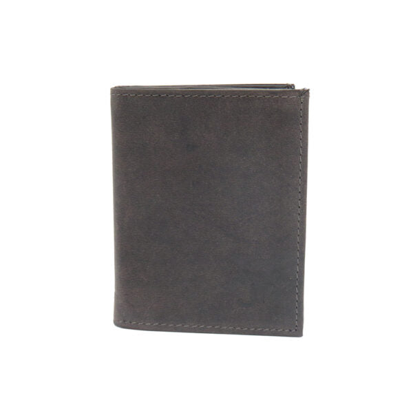 Fine leather wallet for men model "Nir" dark olive