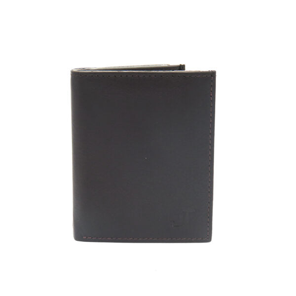 Fine leather wallet for men model "Nir" black