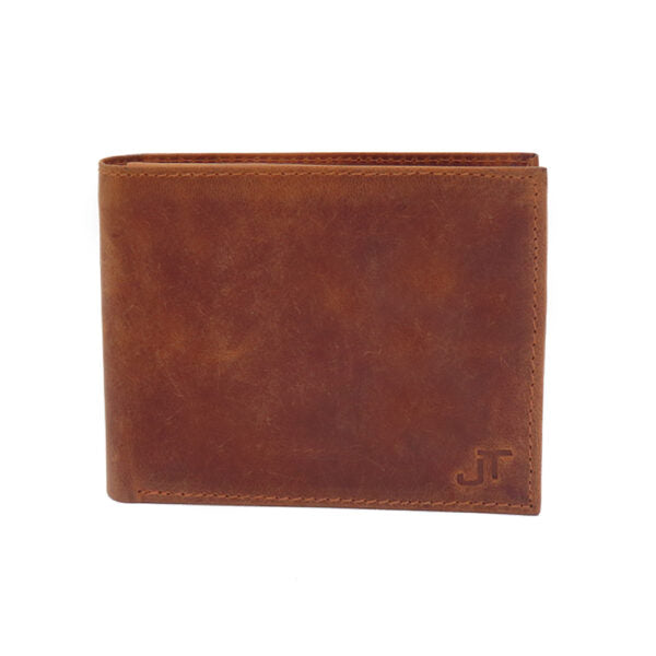 Fine leather wallet for men model "Dvir" Camel