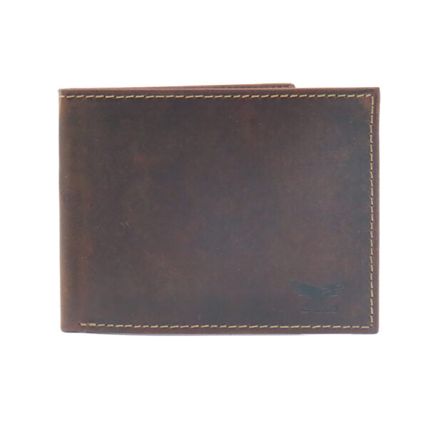 A fine leather wallet for men model "Gideon" brown