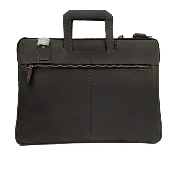 Luxury leather document bag for men model "Bond"