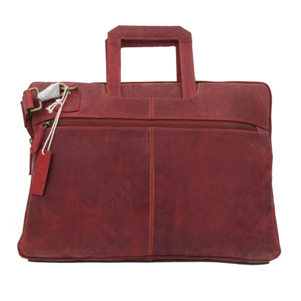 Luxury leather document bag for men model "Bond"