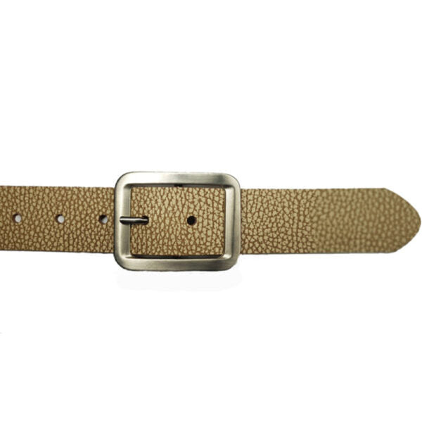 Italian leather belt for men, model in palo, cream "with me"