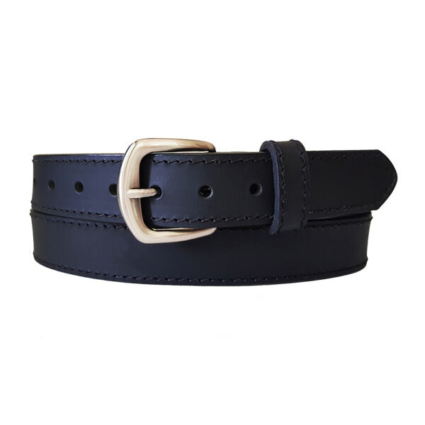 Buffalo "Classic" Black Stitched Handcrafted Leather Weapon Belt