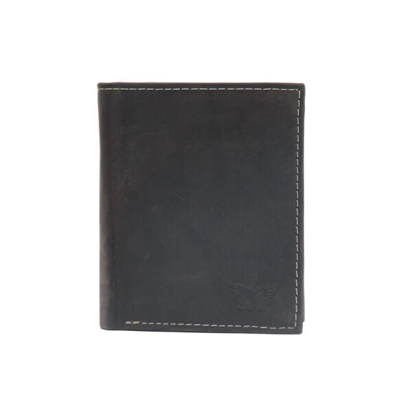 A fine leather wallet for a man, black "Yitzhar" model