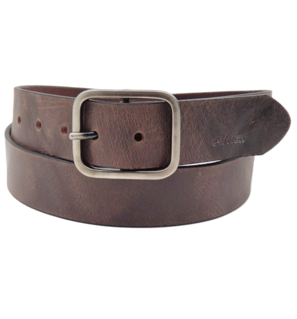 Brown leather belts for men "Louis"