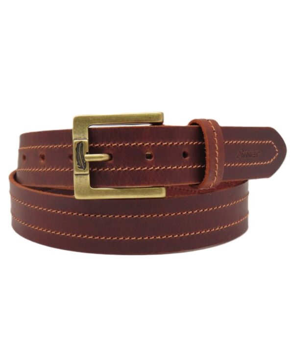 Brown belt for a man "Roi"