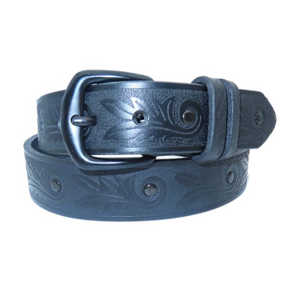 Buffalo Weapon Belt  "Back to Black"- Premium Leather, Sleek Design, Ultimate Strength