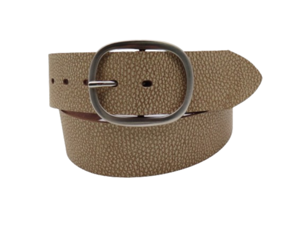 Wide leather belt for women "March" model